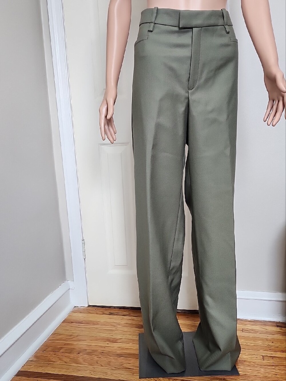 Banana Republic Classic Olive Wide-Leg Pants